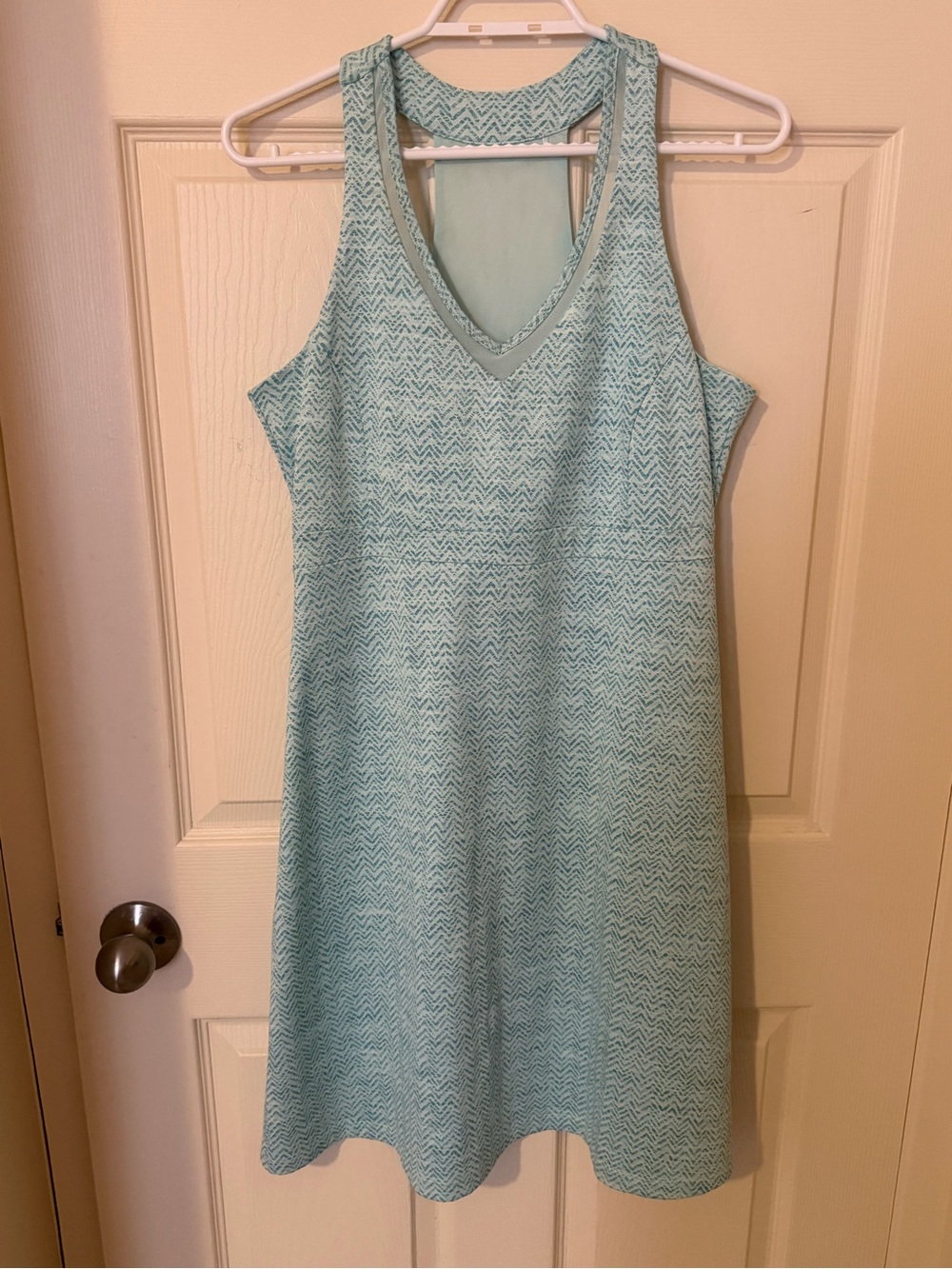 Mondetta Mint Chevron Racerback Midi Dress